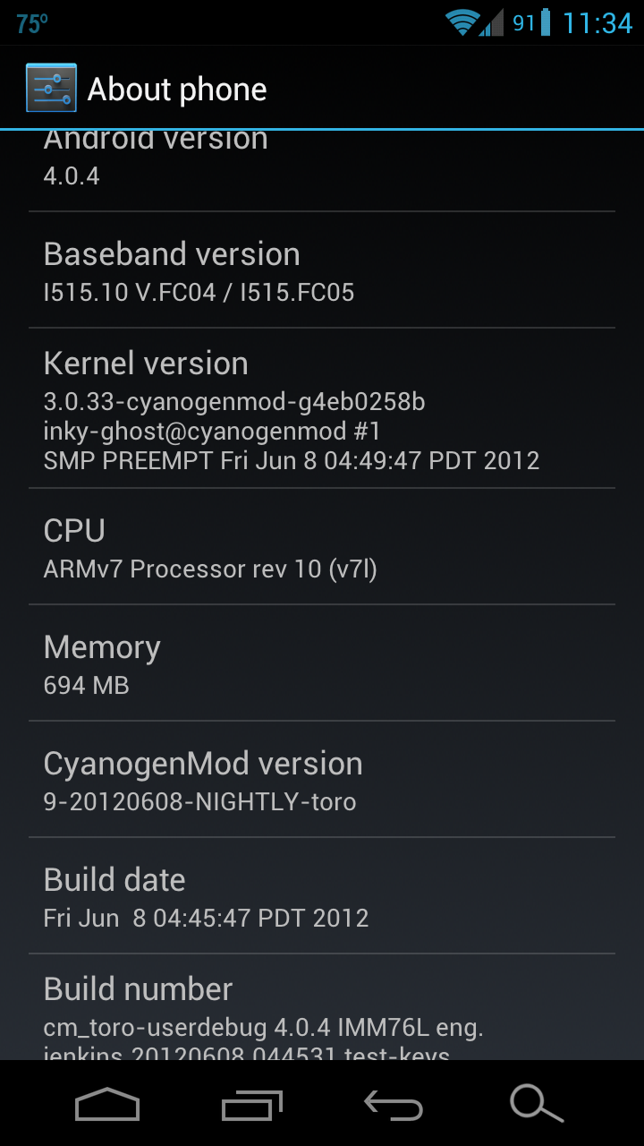 CM9 Screenshot