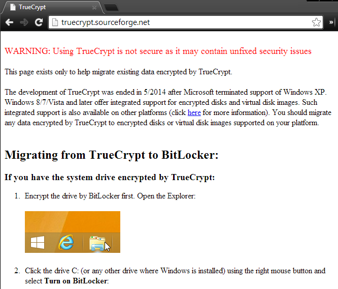 TrueCrypt End